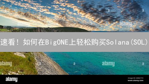 速看！如何在BigONE上轻松购买Solana(SOL)？