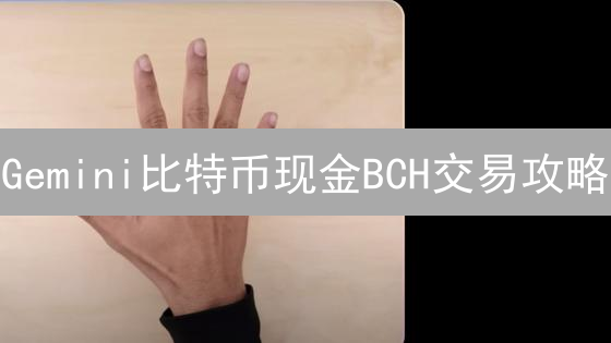 Gemini比特币现金BCH交易攻略：新手指南，快速上手！