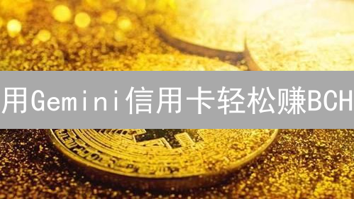 用Gemini信用卡轻松赚BCH？小心隐藏的风险！